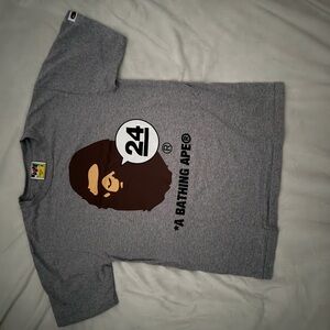 A Bathing Ape Gray Short Sleeve Tee